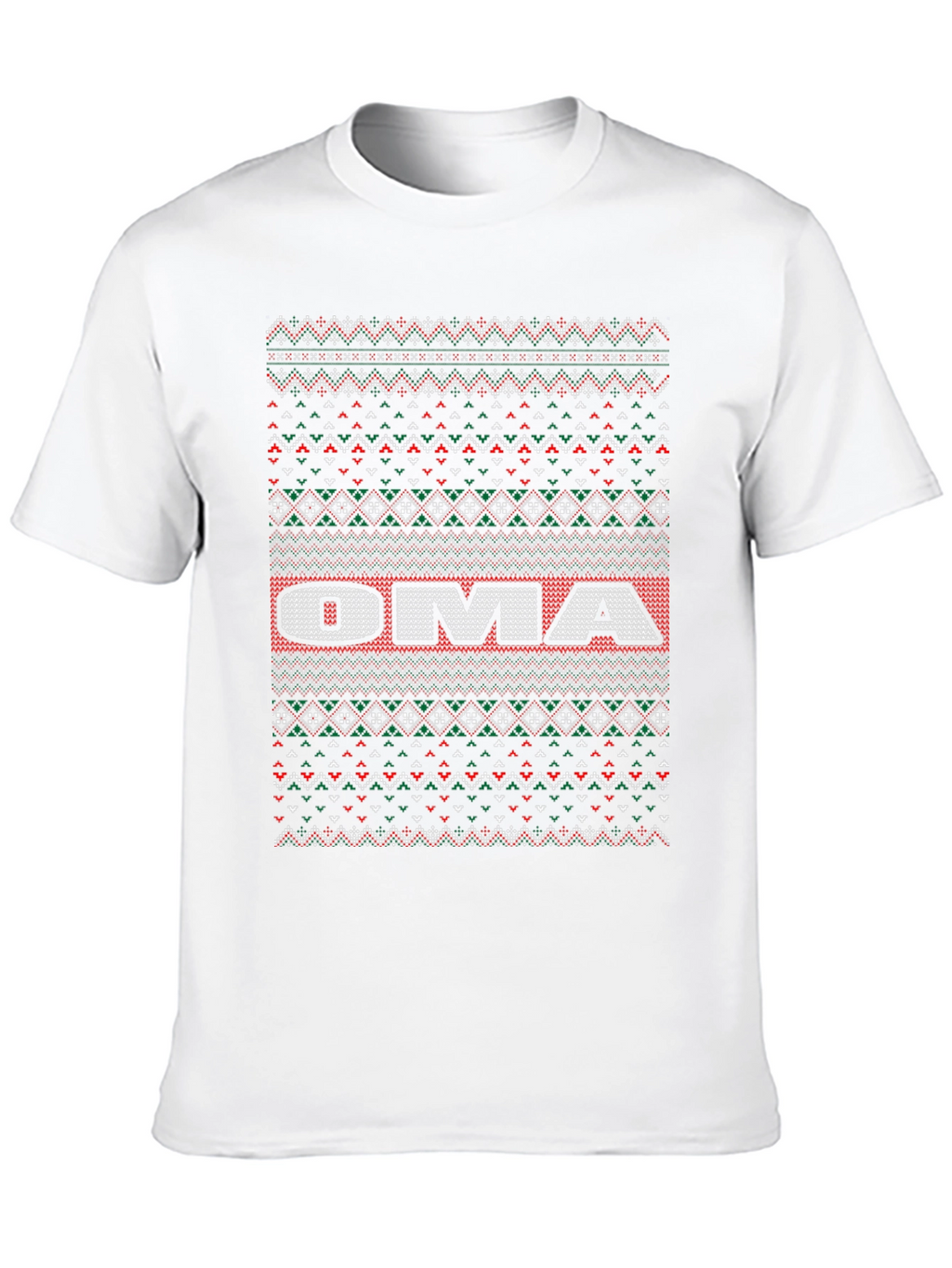 Oma Ugly Christmas Sweater T-Shirt - Festive Holiday Tee