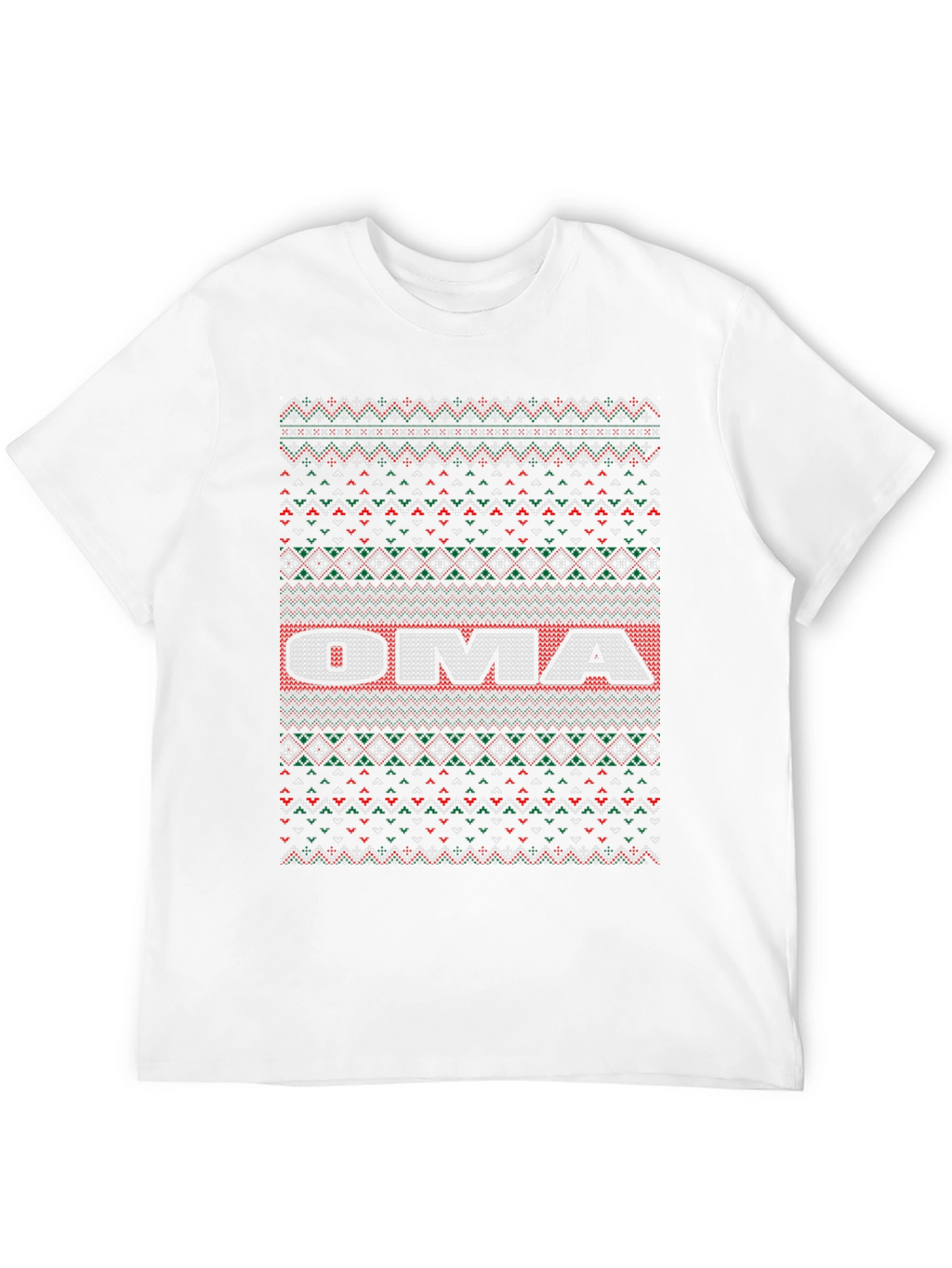 Oma Ugly Christmas Sweater T-Shirt - Festive Holiday Tee