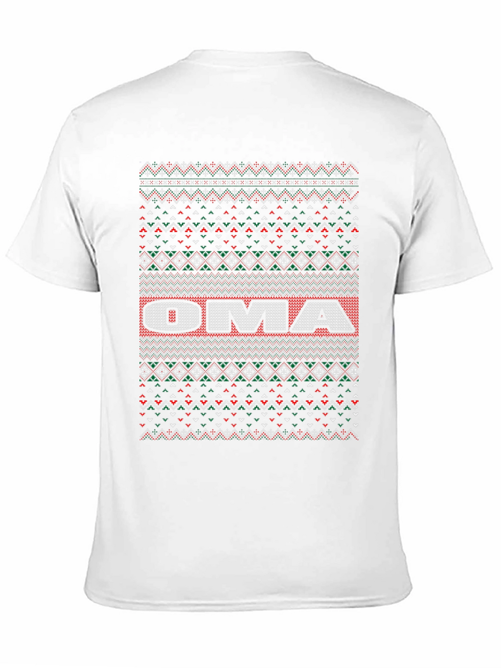 Oma Ugly Christmas Sweater T-Shirt - Festive Holiday Tee