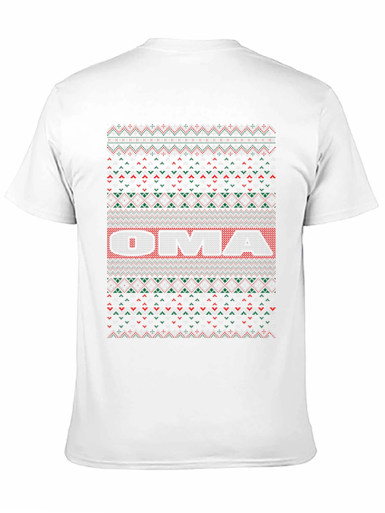 Oma Ugly Christmas Sweater T-Shirt - Festive Holiday Tee