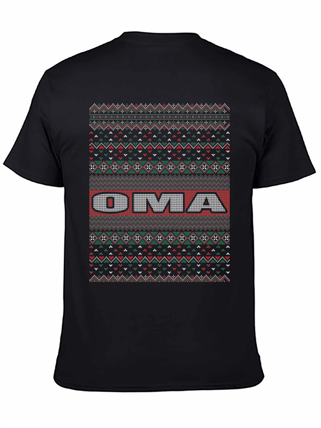 Oma Ugly Christmas Sweater T-Shirt - Festive Holiday Tee
