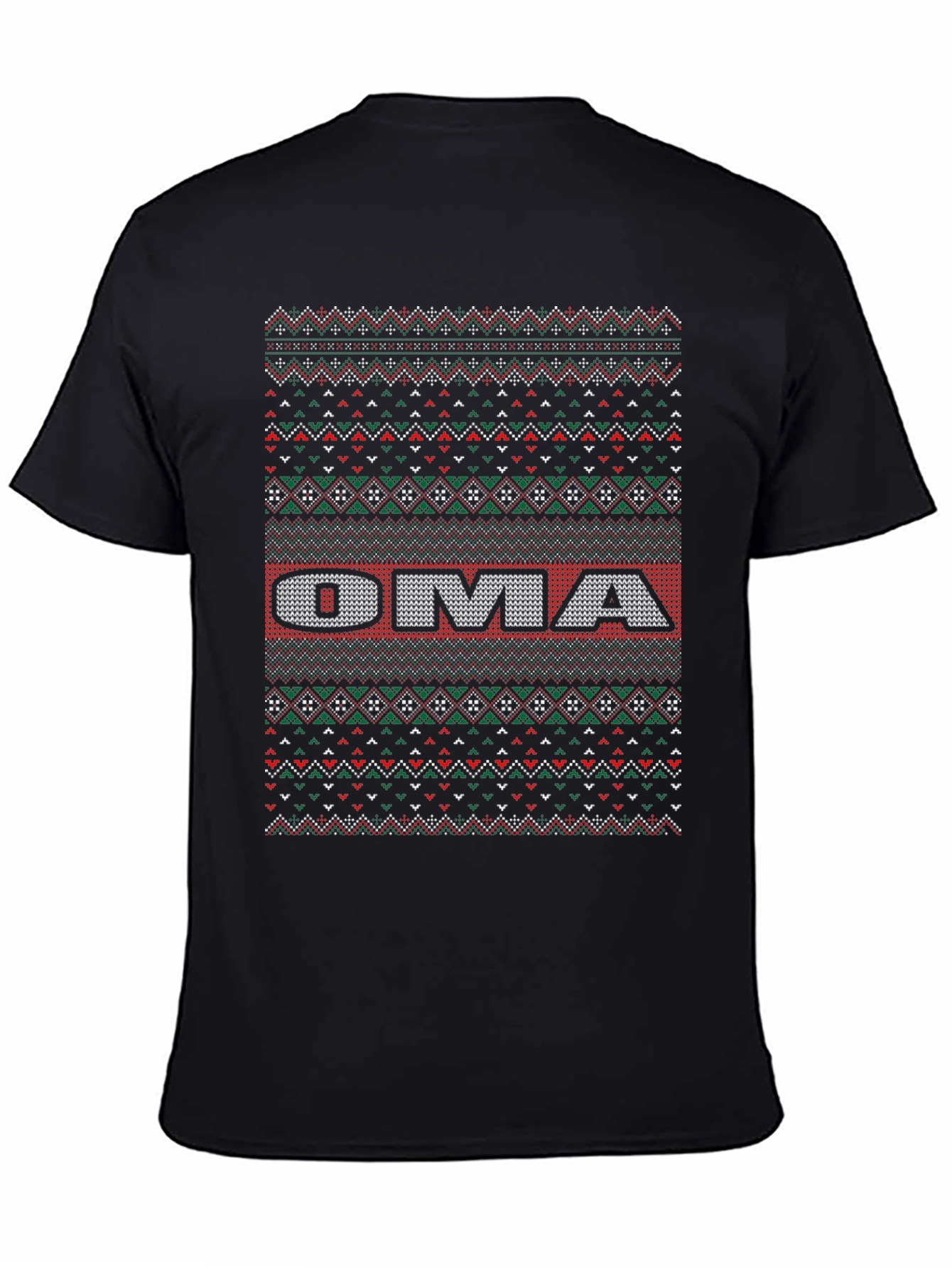 Oma Ugly Christmas Sweater T-Shirt - Festive Holiday Tee