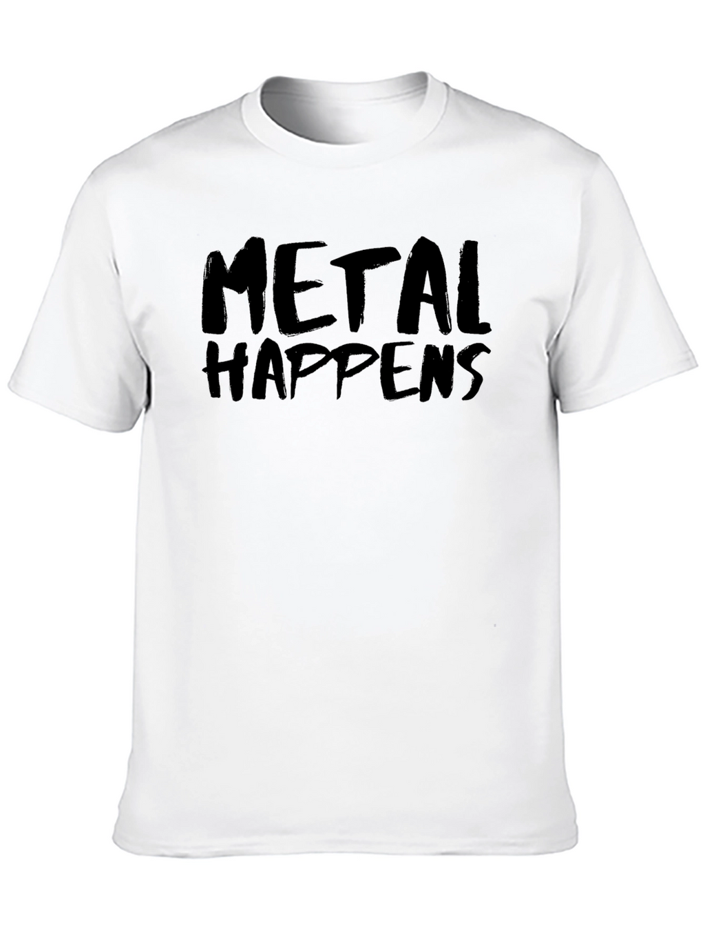 Metal Happens Black Graphic Tee