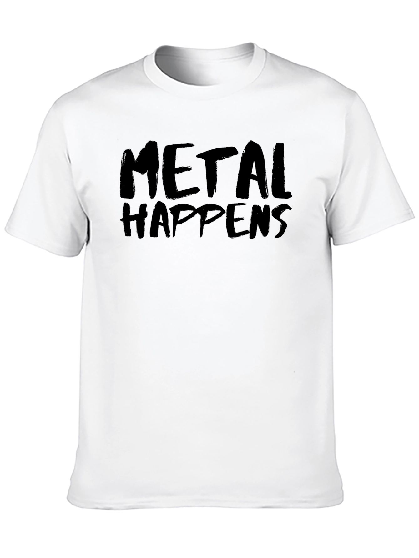 Metal Happens Black Graphic Tee