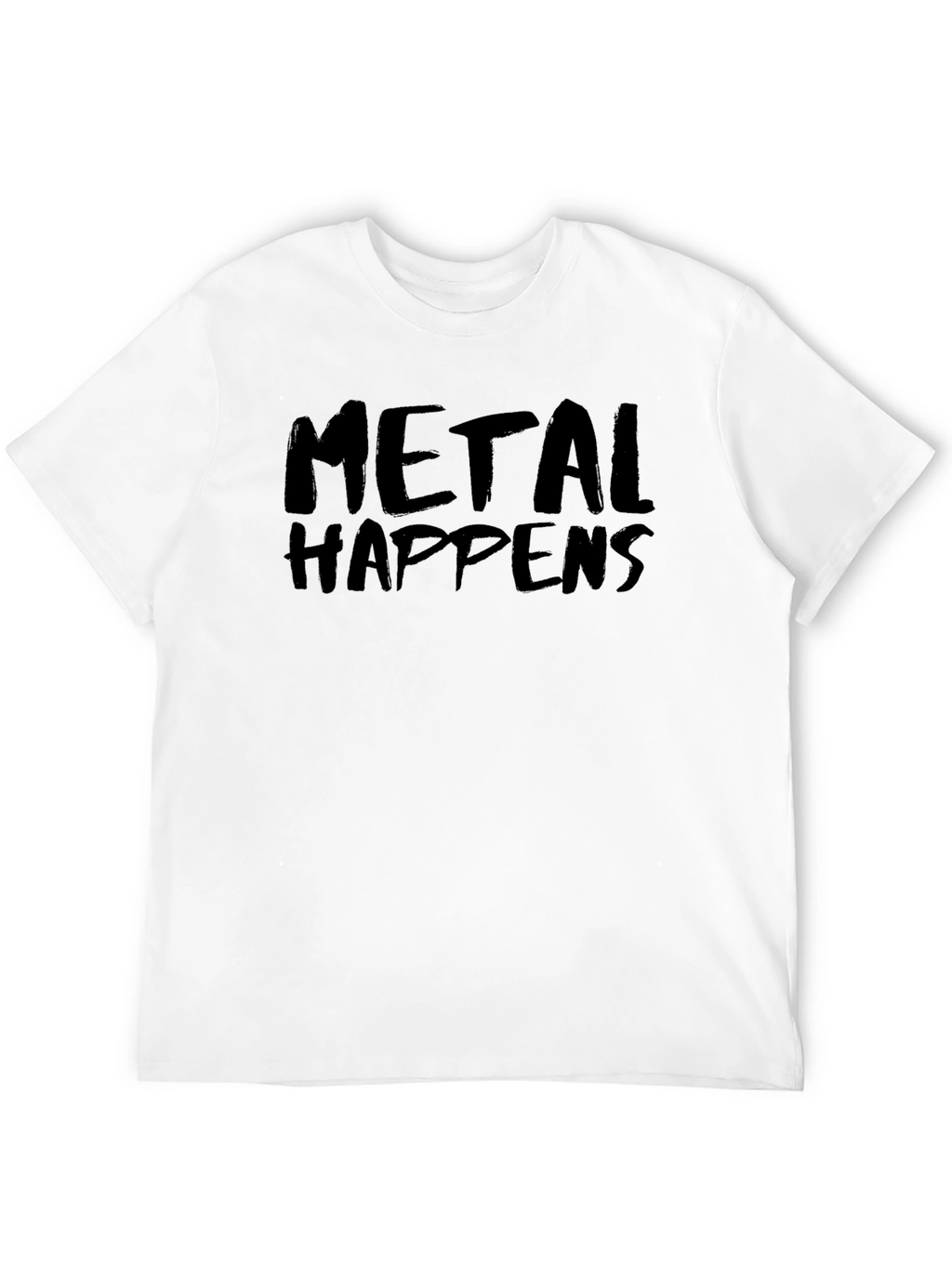 Metal Happens Black Graphic Tee