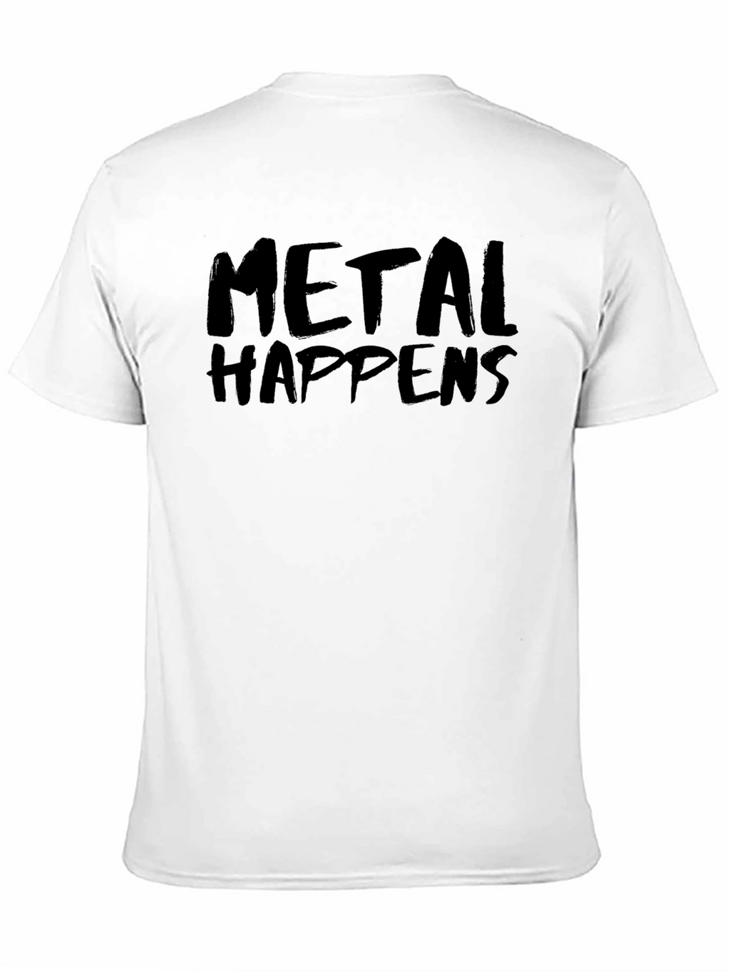 Metal Happens Black Graphic Tee