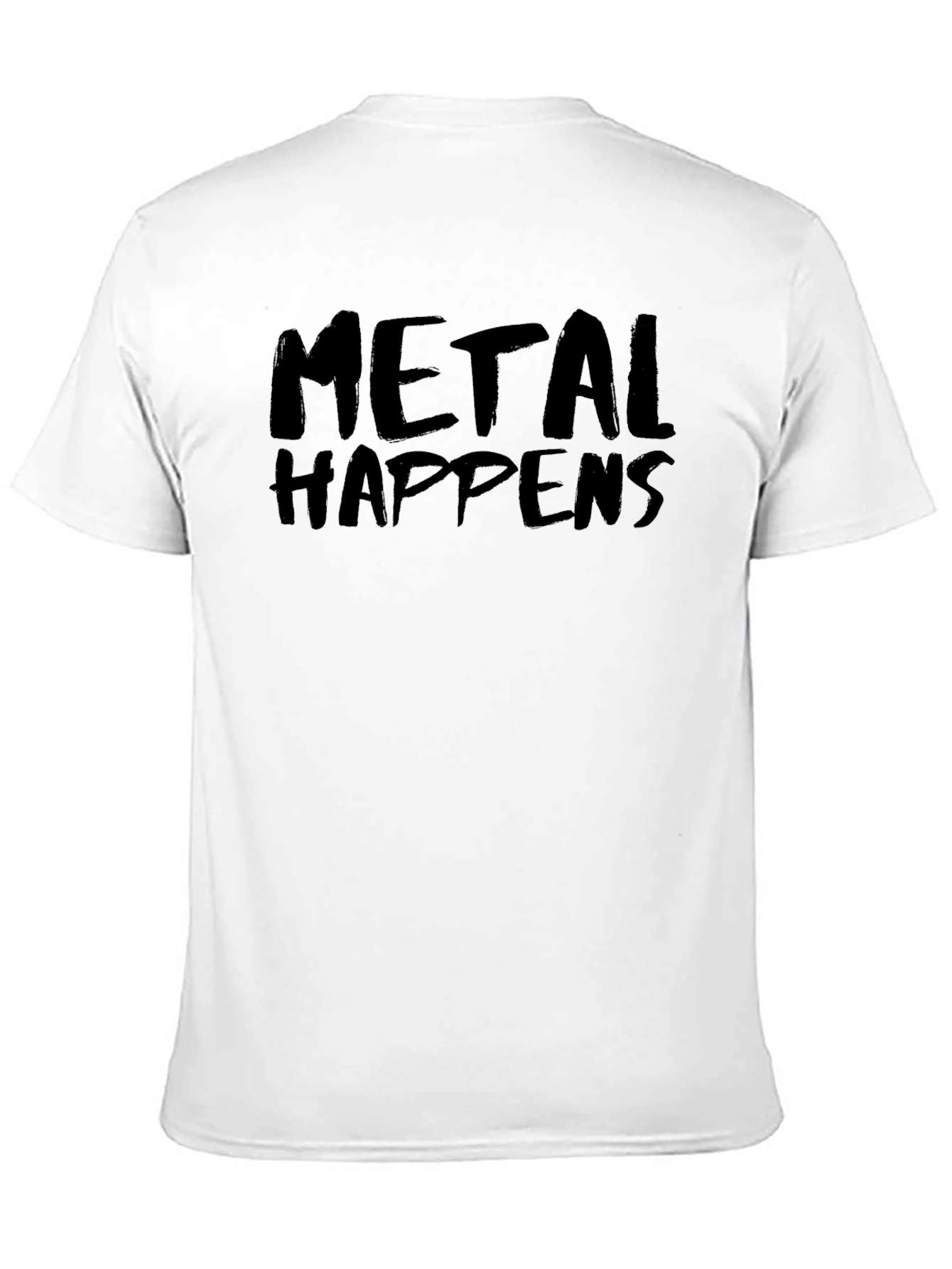 Metal Happens Black Graphic Tee