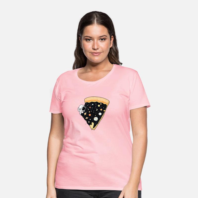 Modern Trendy Funny Astronaut Pizza