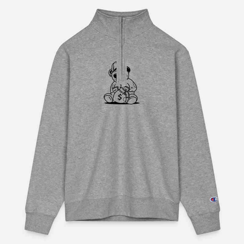 Money Bag Teddy Bear Gangster Art