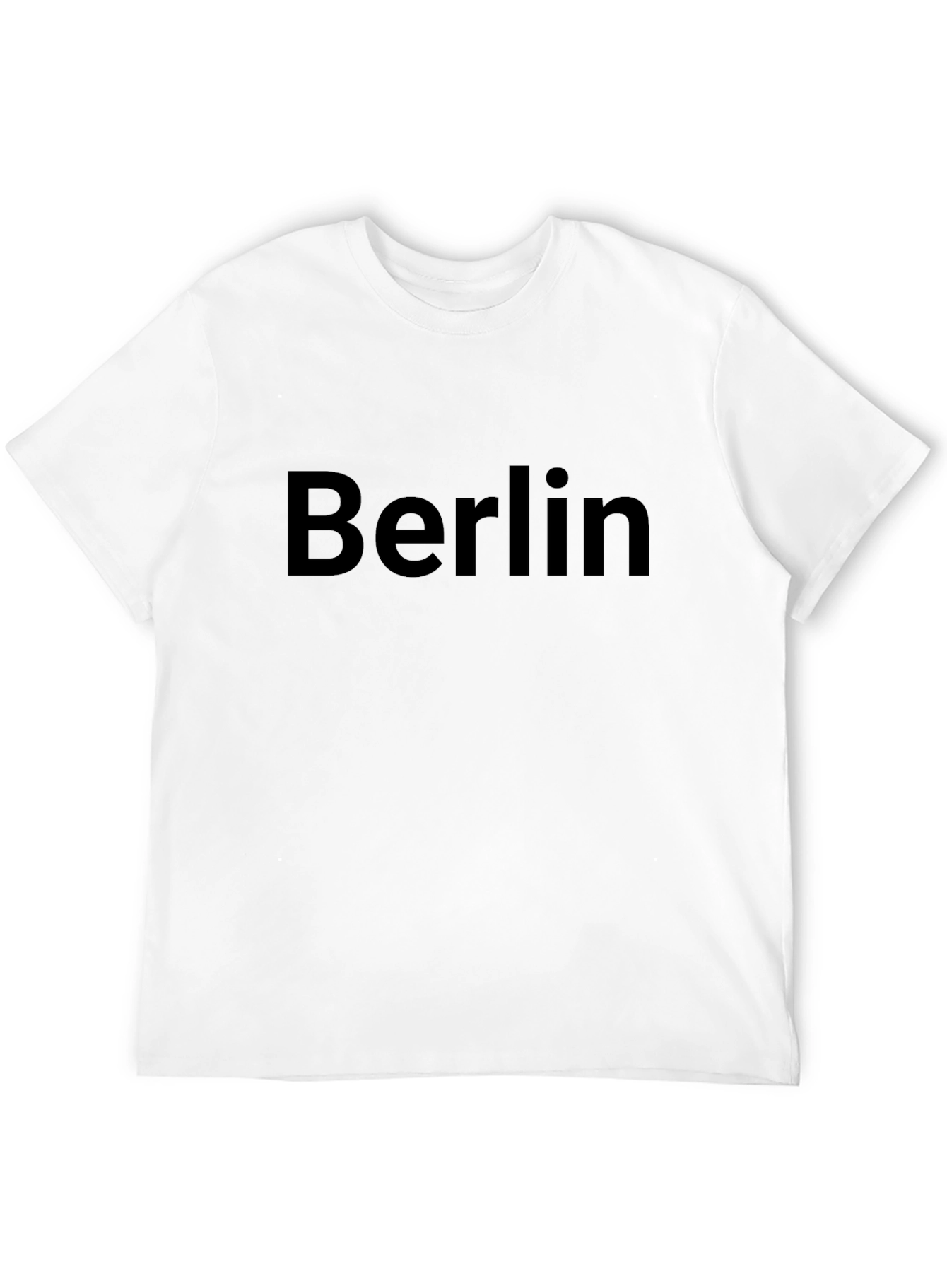 Berlin Text Black T-Shirt Casual Wear