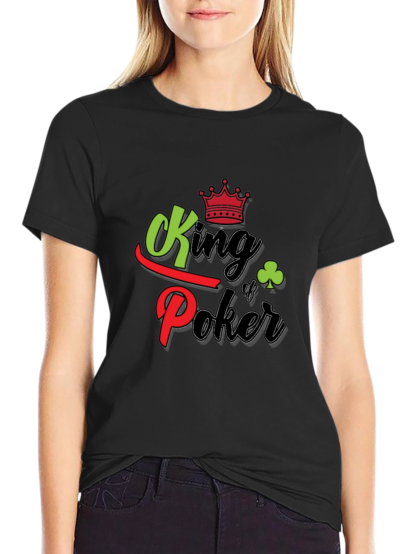 King of Poker Graphic T-Shirt - Black