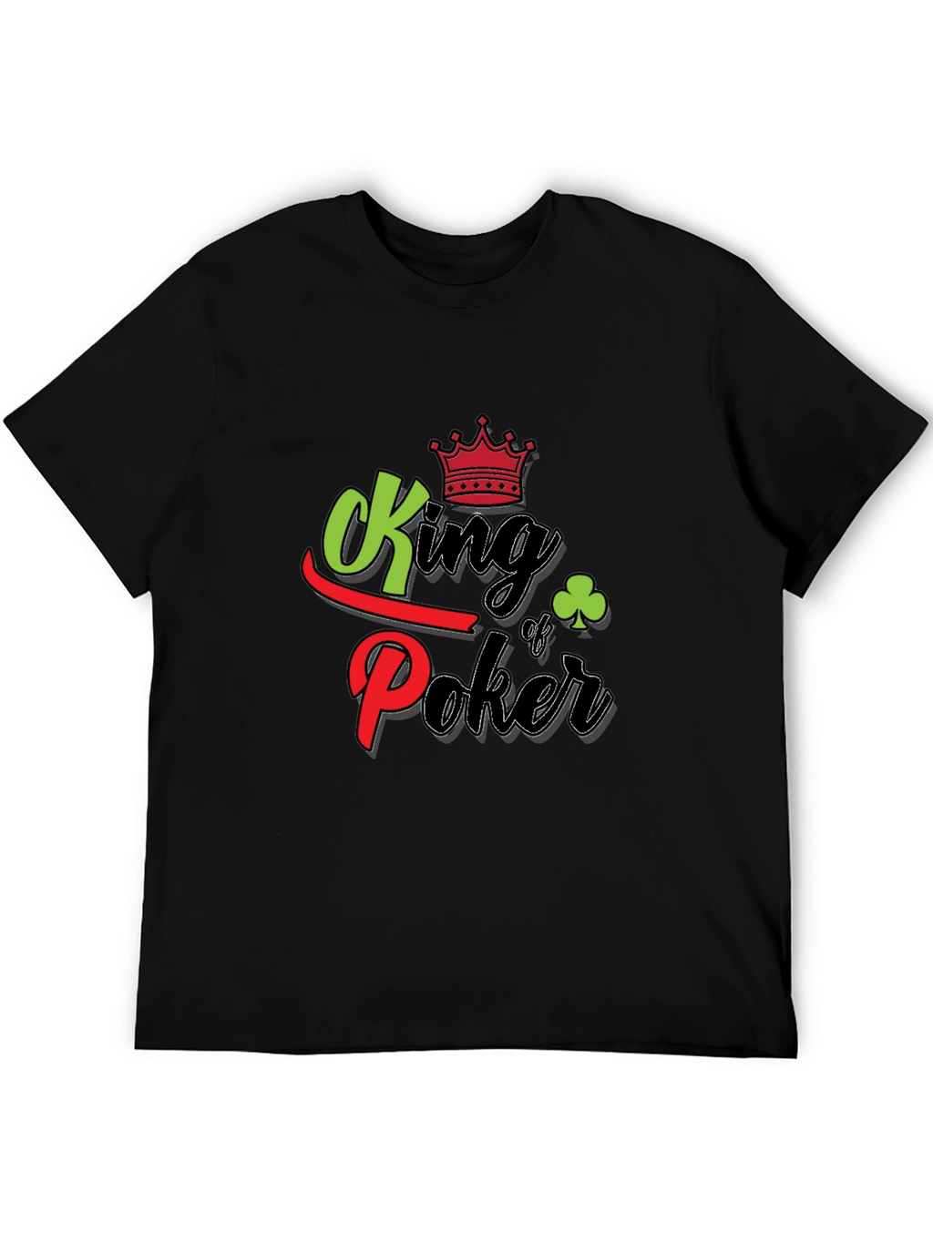 King of Poker Graphic T-Shirt - Black