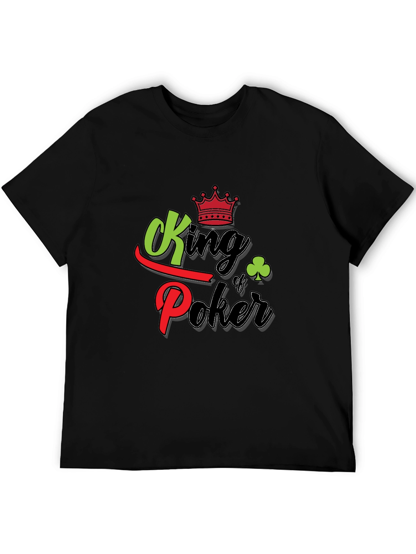 King of Poker Graphic T-Shirt - Black