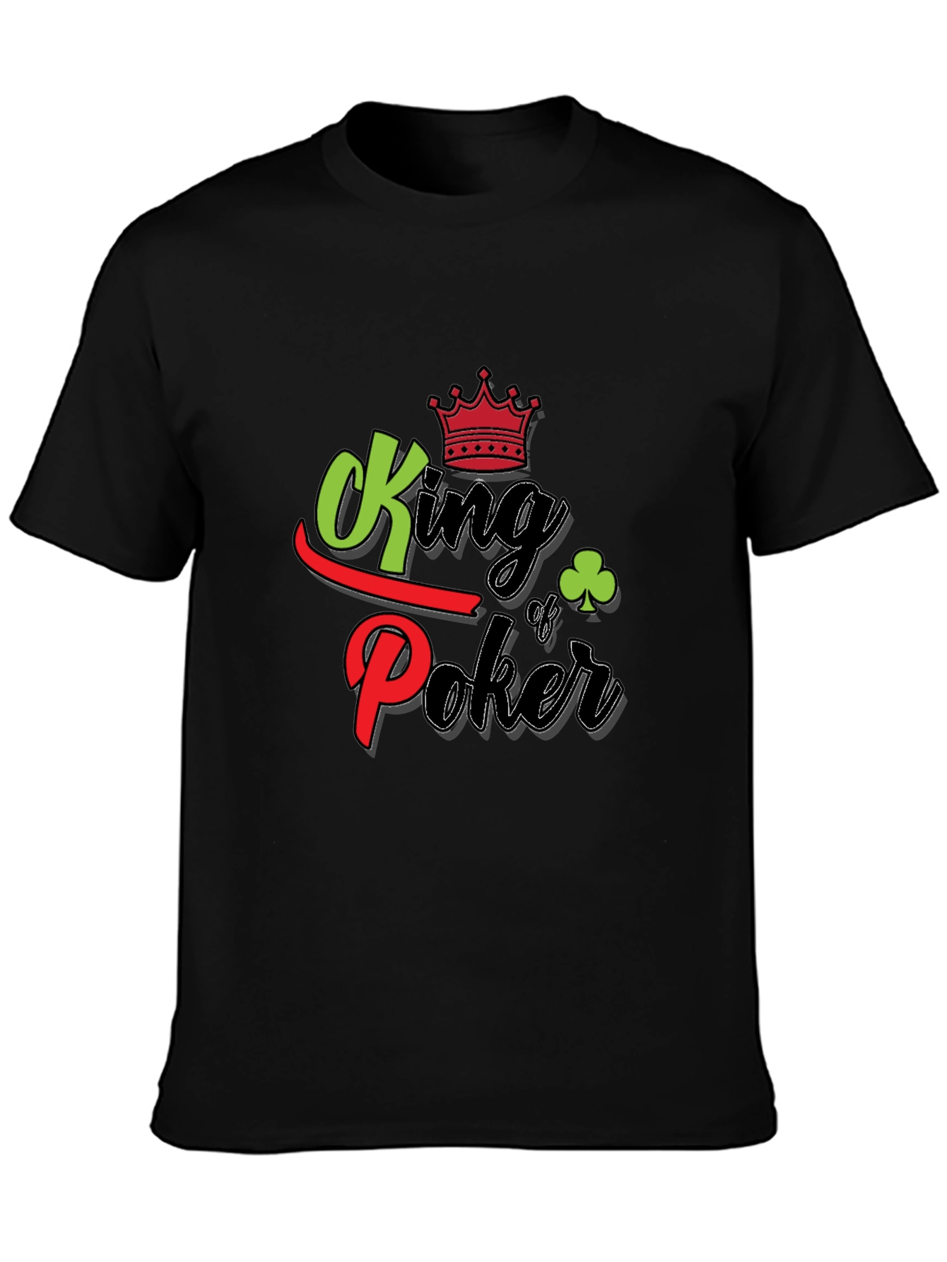 King of Poker Graphic T-Shirt - Black
