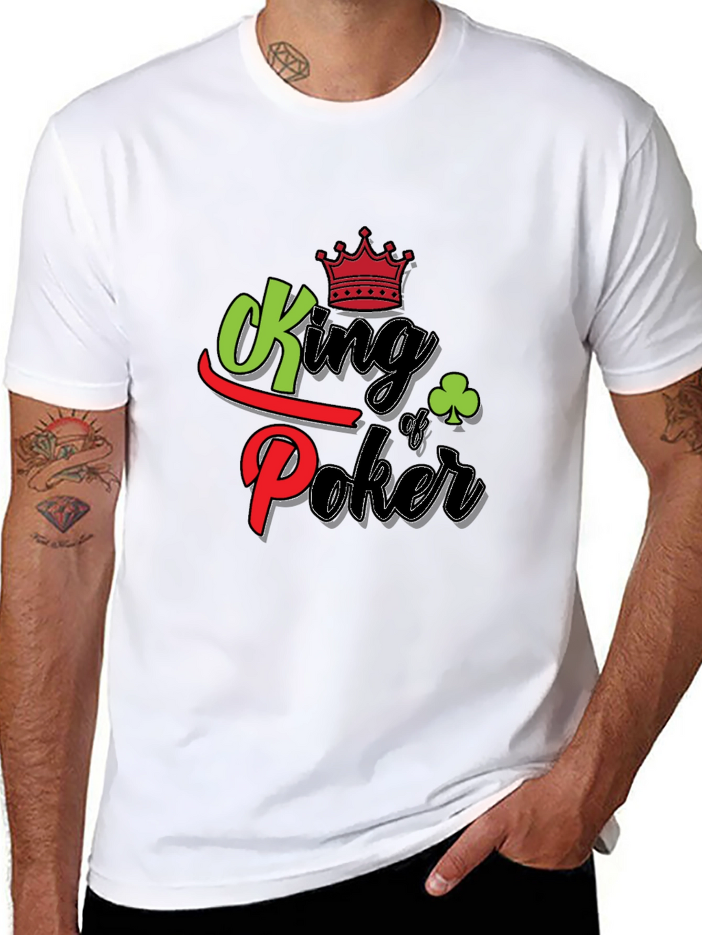 King of Poker Graphic T-Shirt - Black