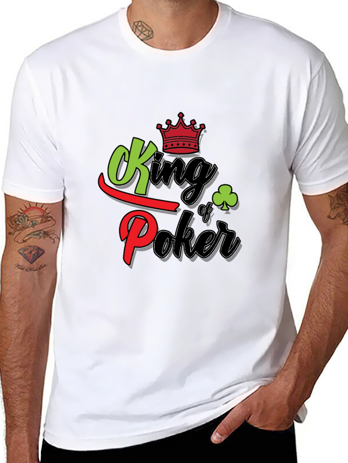 King of Poker Graphic T-Shirt - Black