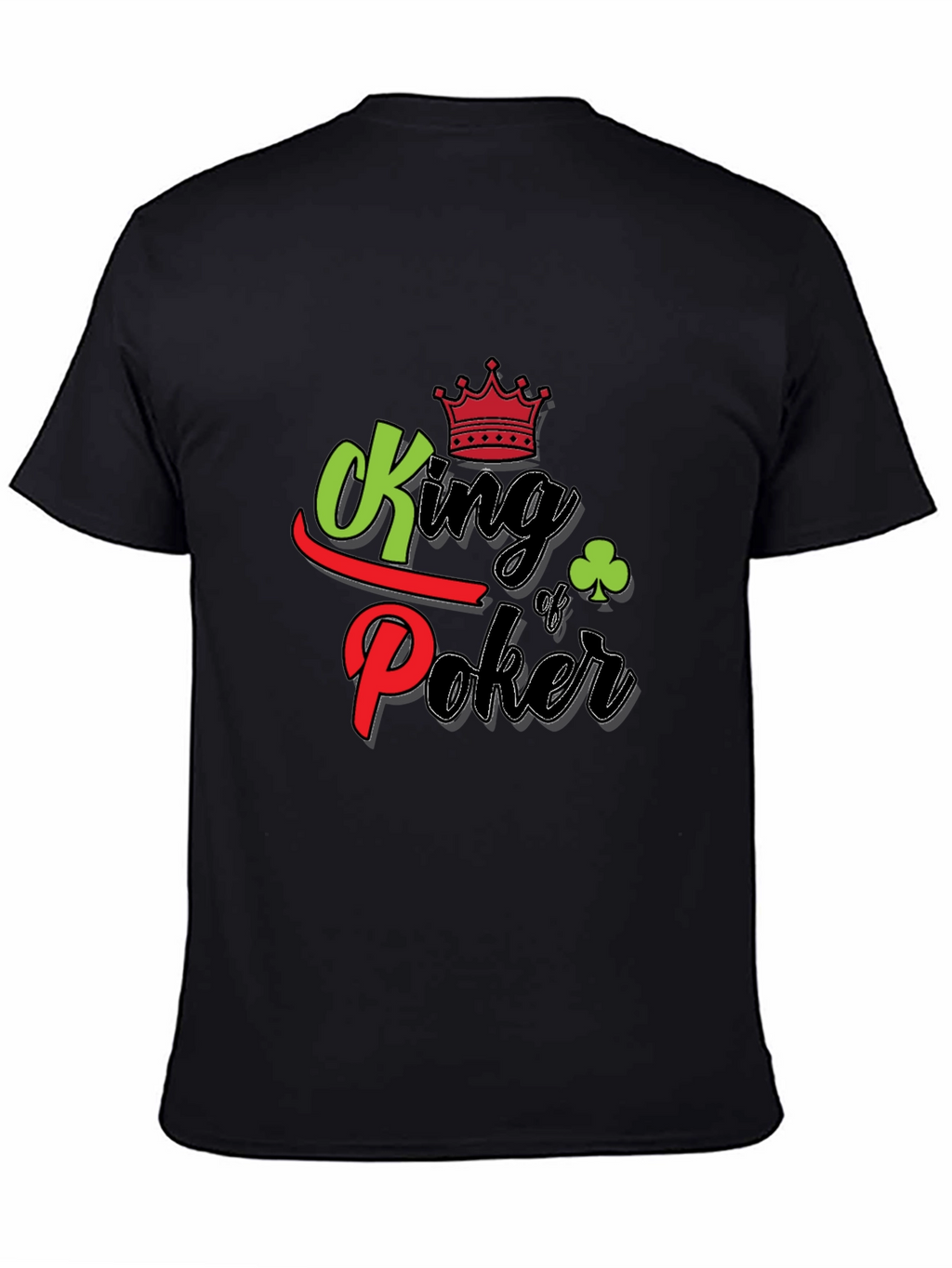 King of Poker Graphic T-Shirt - Black