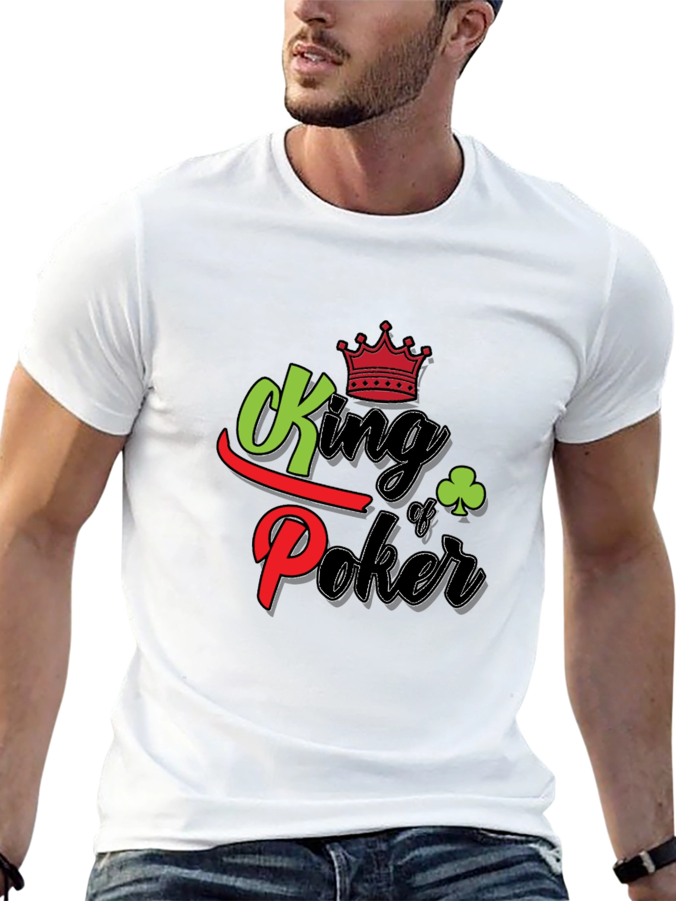 King of Poker Graphic T-Shirt - Black