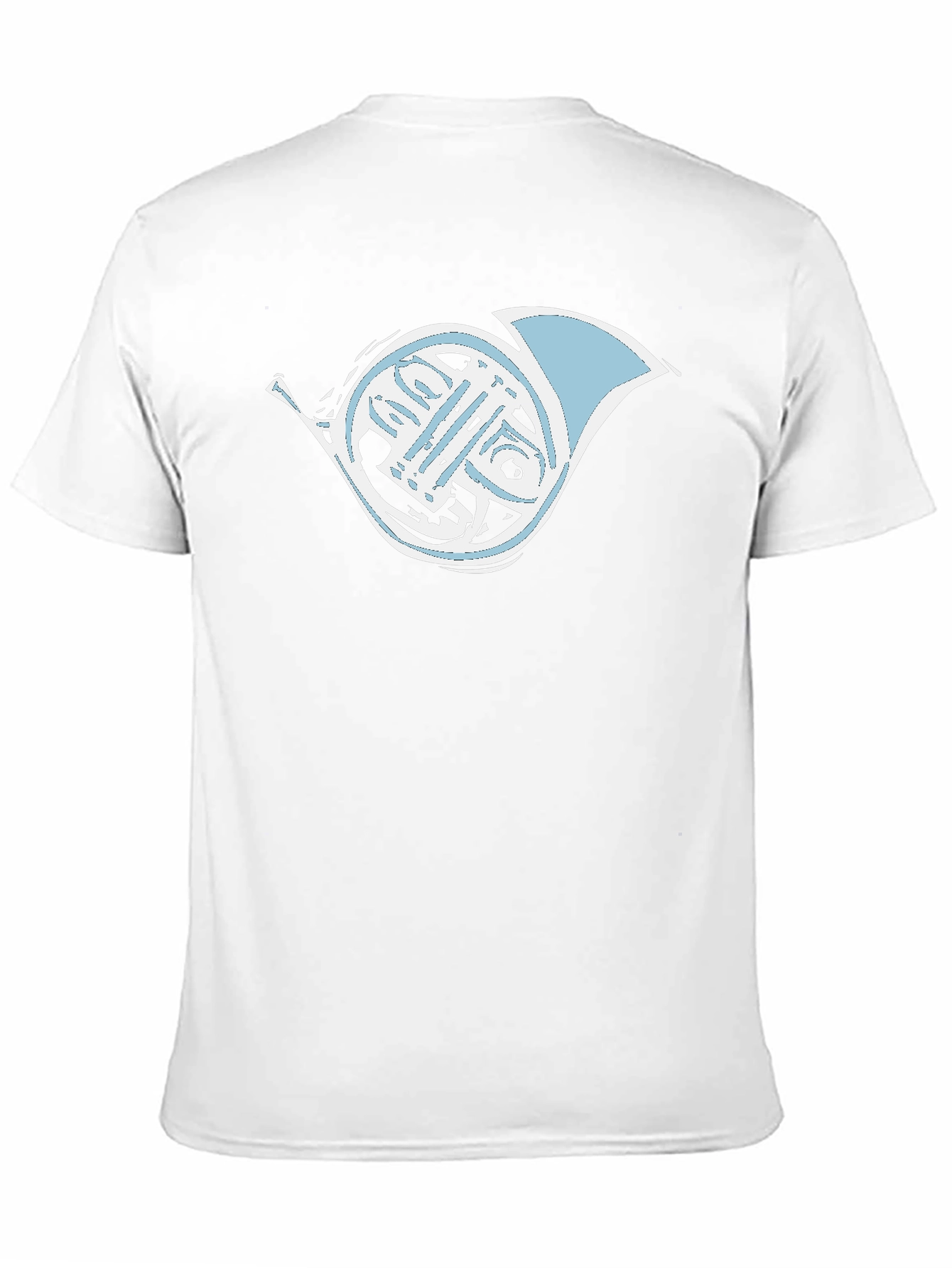 French Horn Graphic Tee - Musicians Black T-Shirt