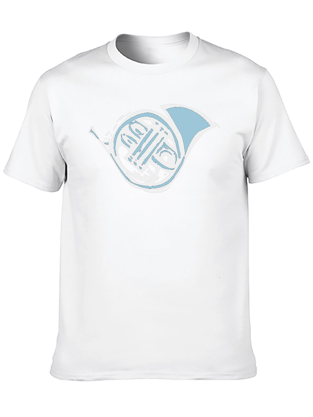French Horn Graphic Tee - Musicians Black T-Shirt