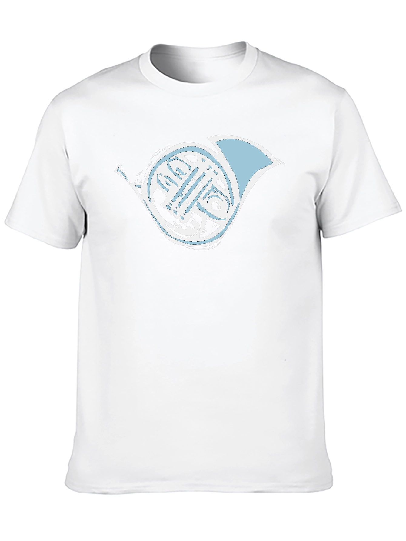 French Horn Graphic Tee - Musicians Black T-Shirt