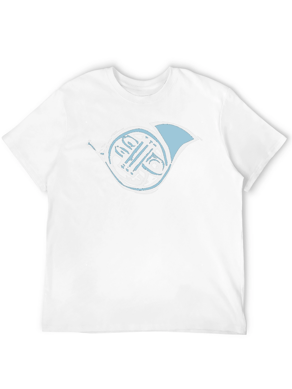 French Horn Graphic Tee - Musicians Black T-Shirt