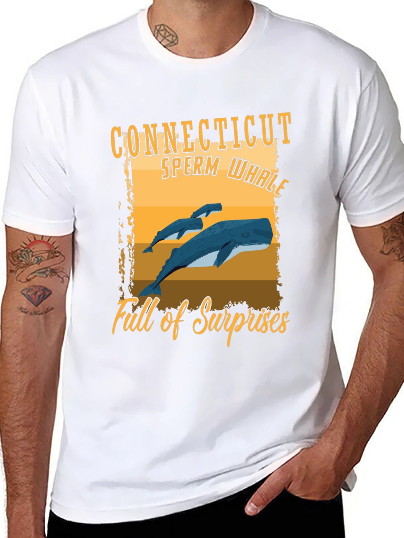 Connecticut Sperm Whale T-Shirt: Full of Surprises