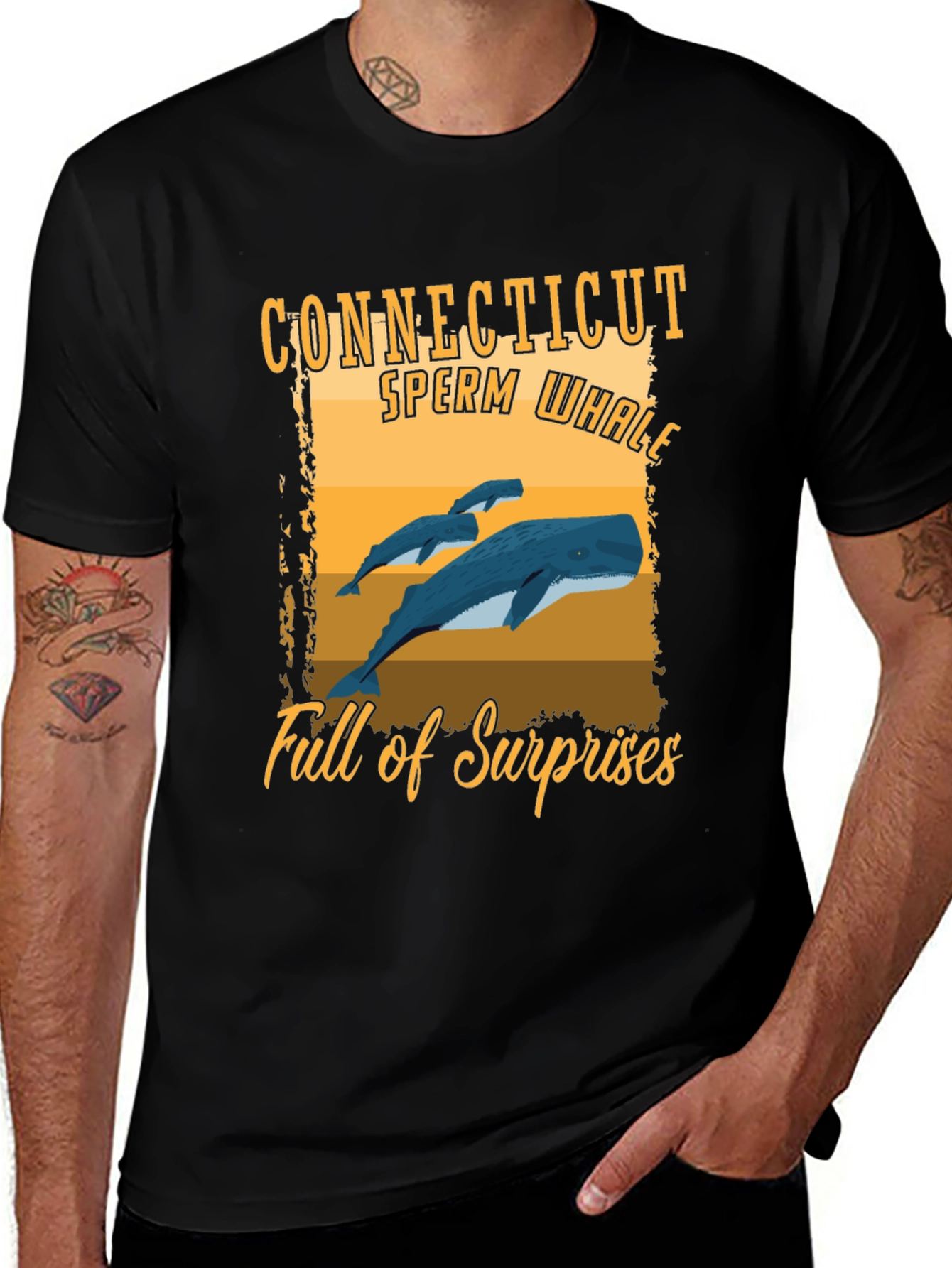 Connecticut Sperm Whale T-Shirt: Full of Surprises