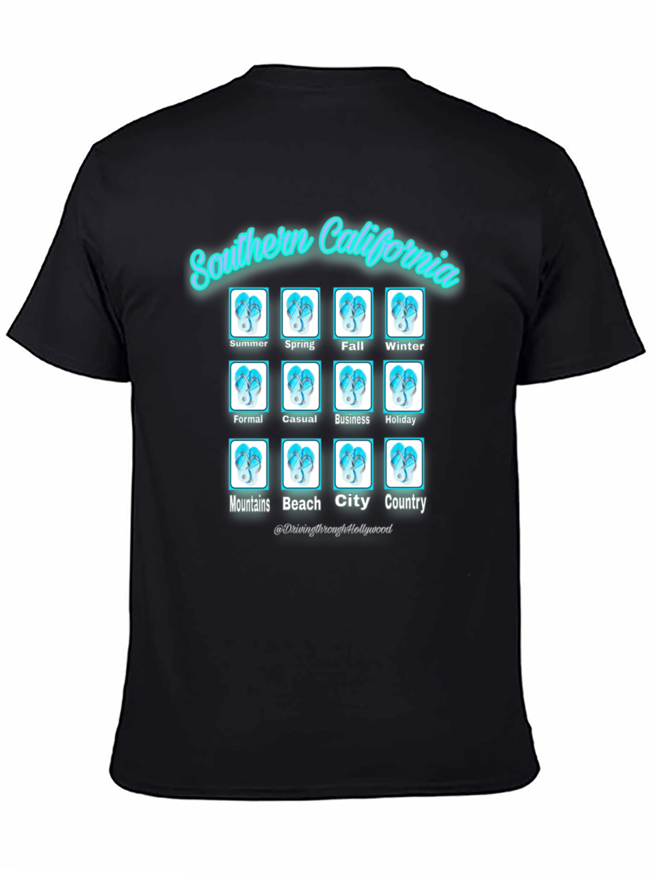 Southern California Flip Flops T-Shirt