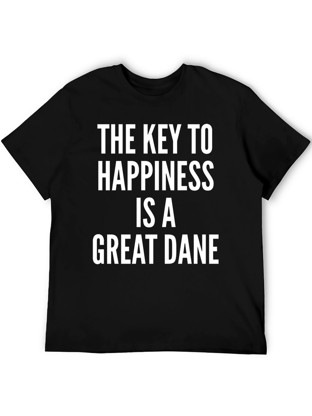 Great Dane Happiness T-Shirt - Black