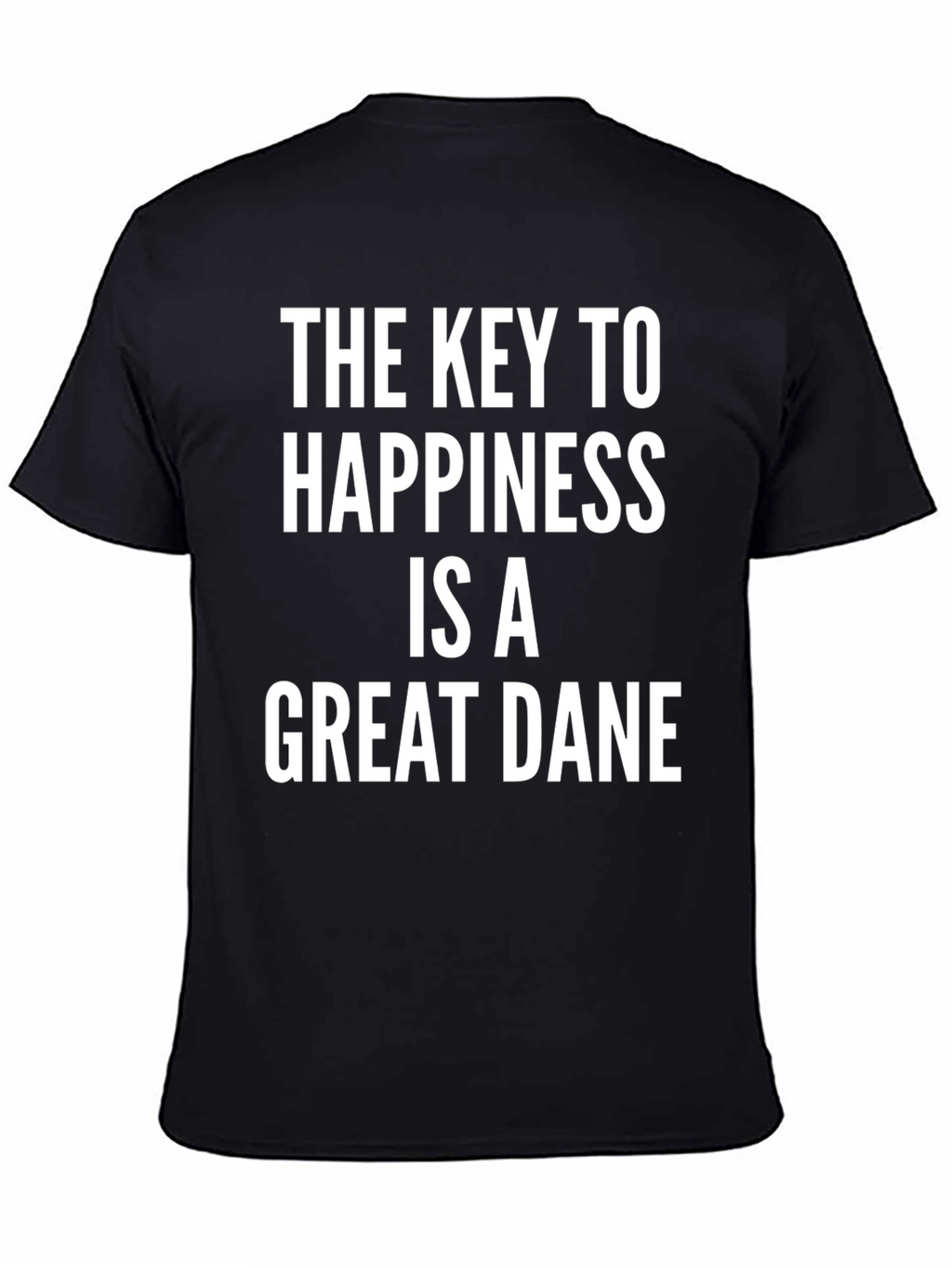 Great Dane Happiness T-Shirt - Black
