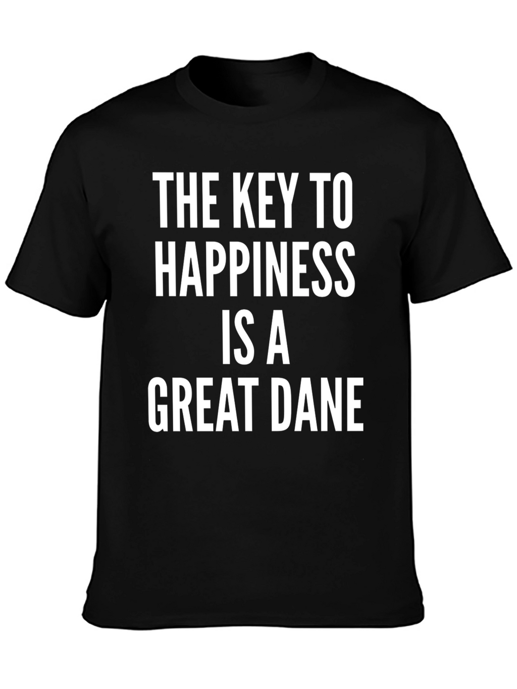 Great Dane Happiness T-Shirt - Black