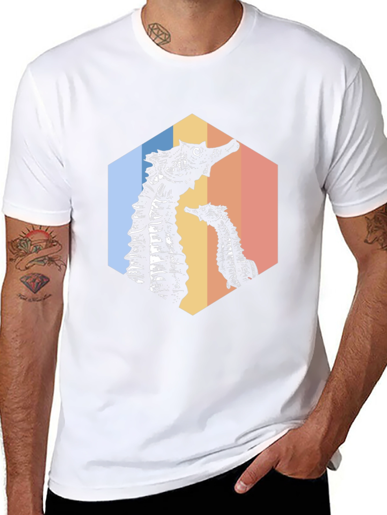 Retro Seahorse Graphic Tee