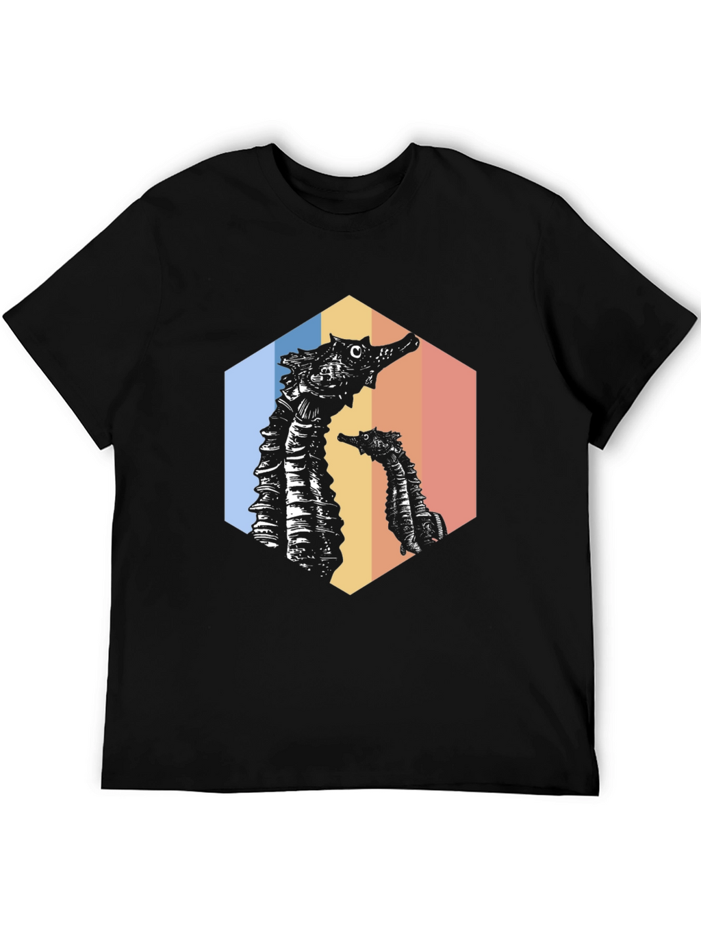Retro Seahorse Graphic Tee