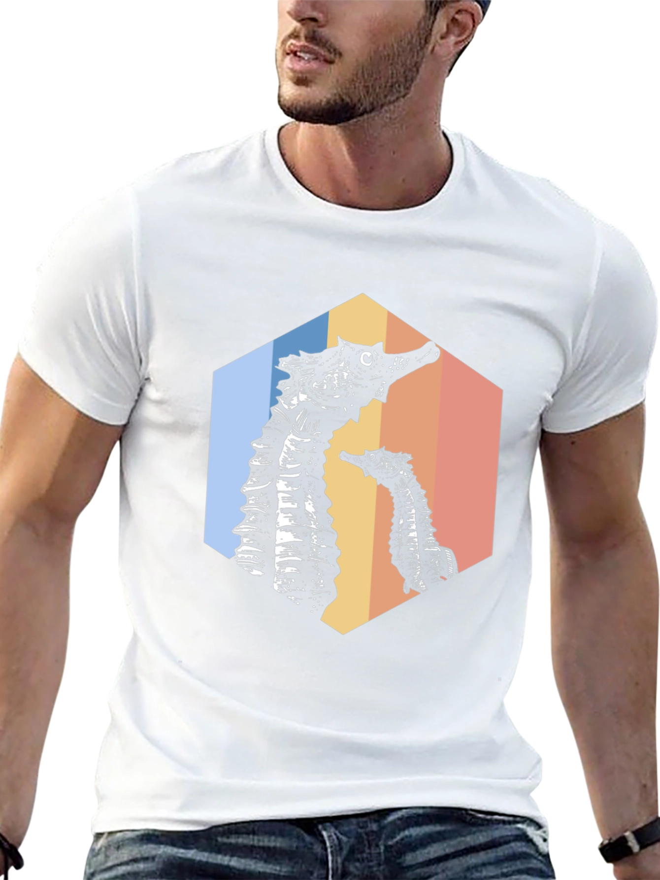 Retro Seahorse Graphic Tee