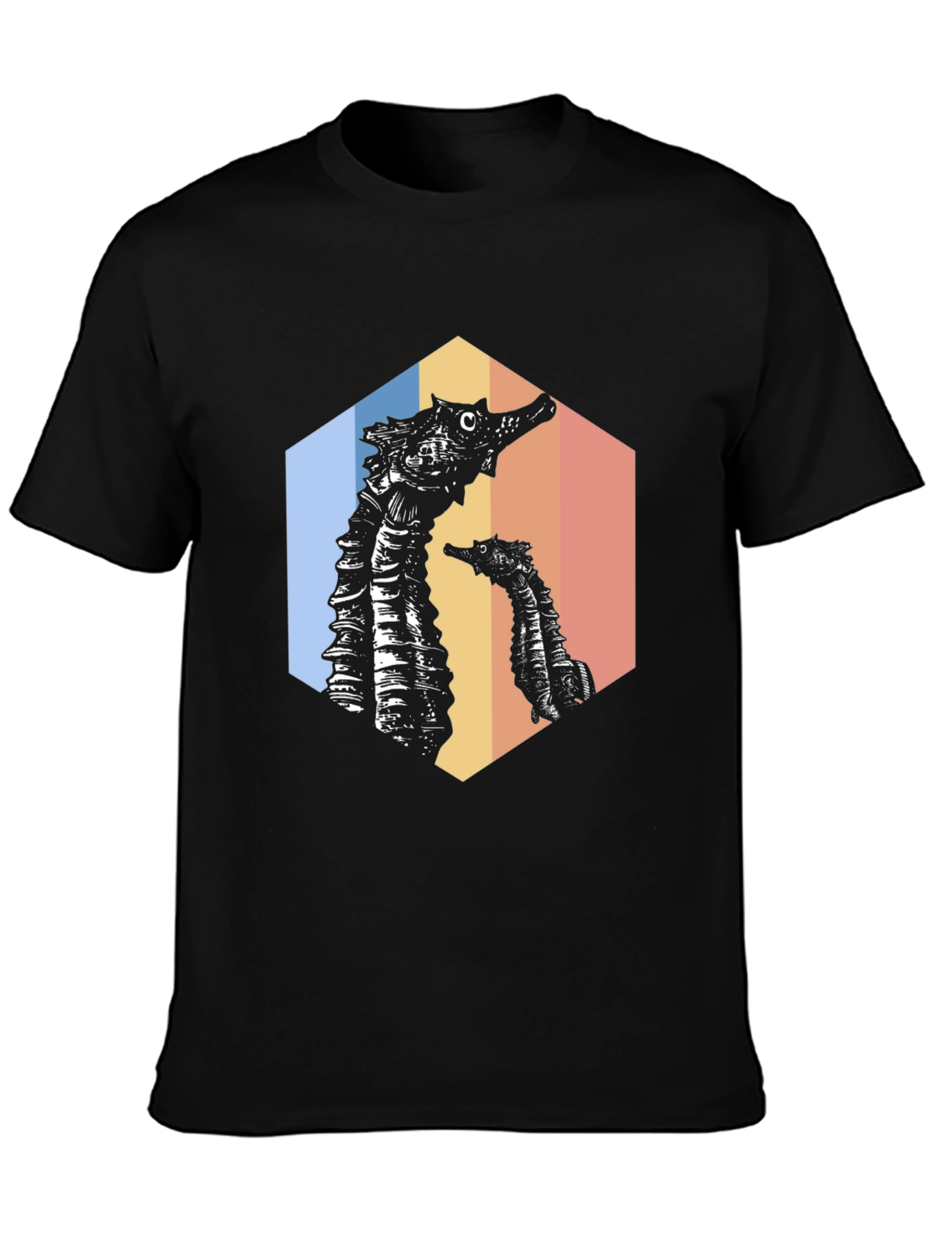 Retro Seahorse Graphic Tee