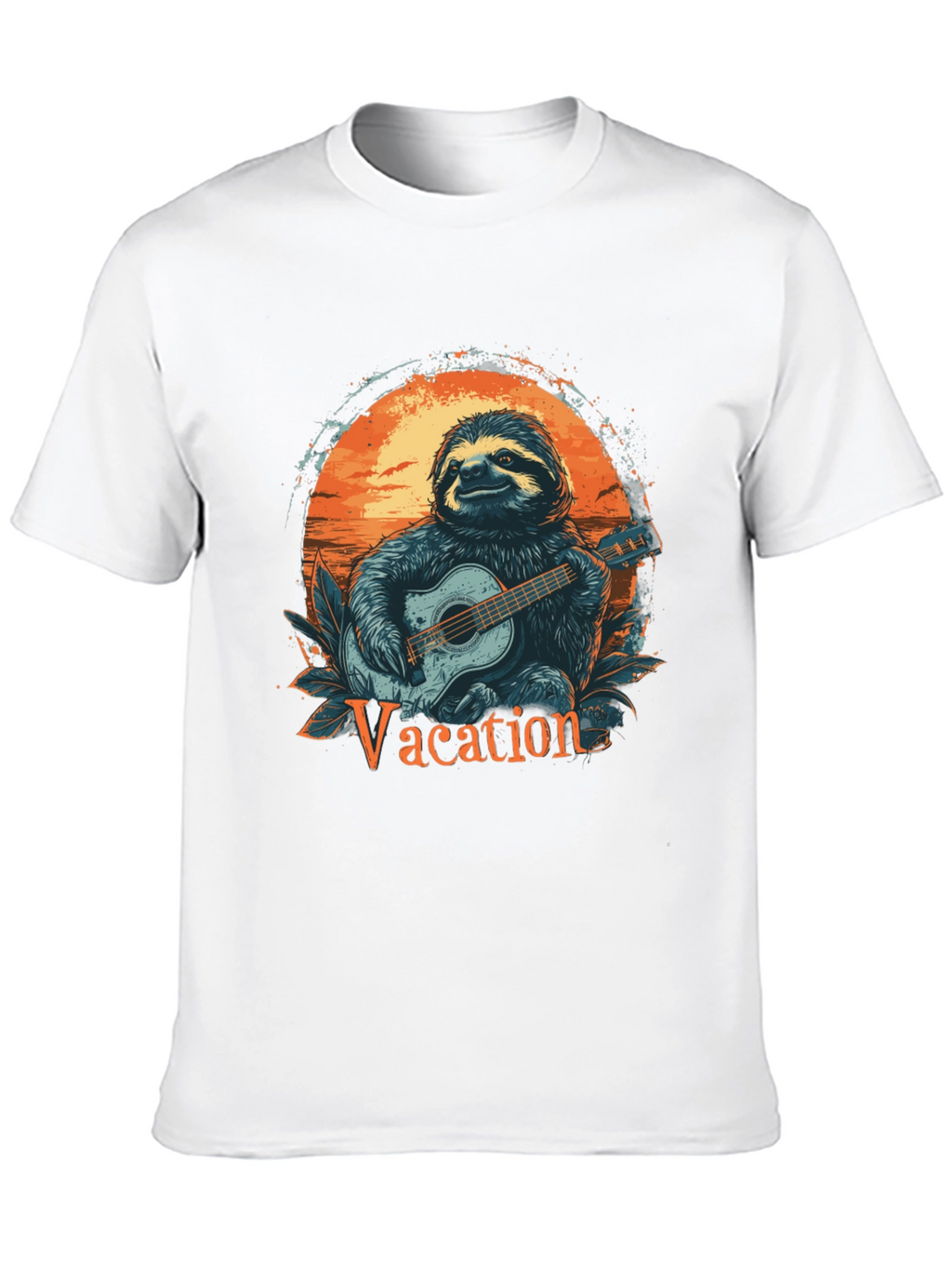 Vacation Sloth Graphic T-Shirt