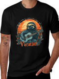 Vacation Sloth Graphic T-Shirt