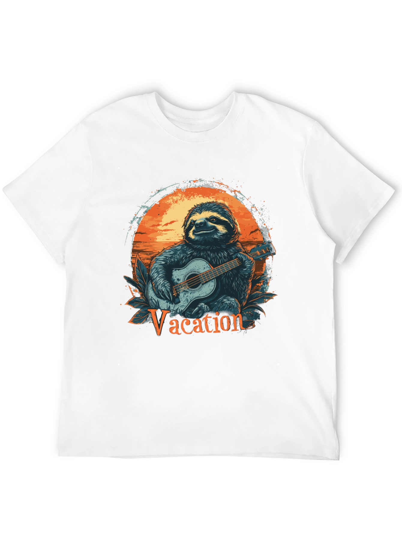 Vacation Sloth Graphic T-Shirt
