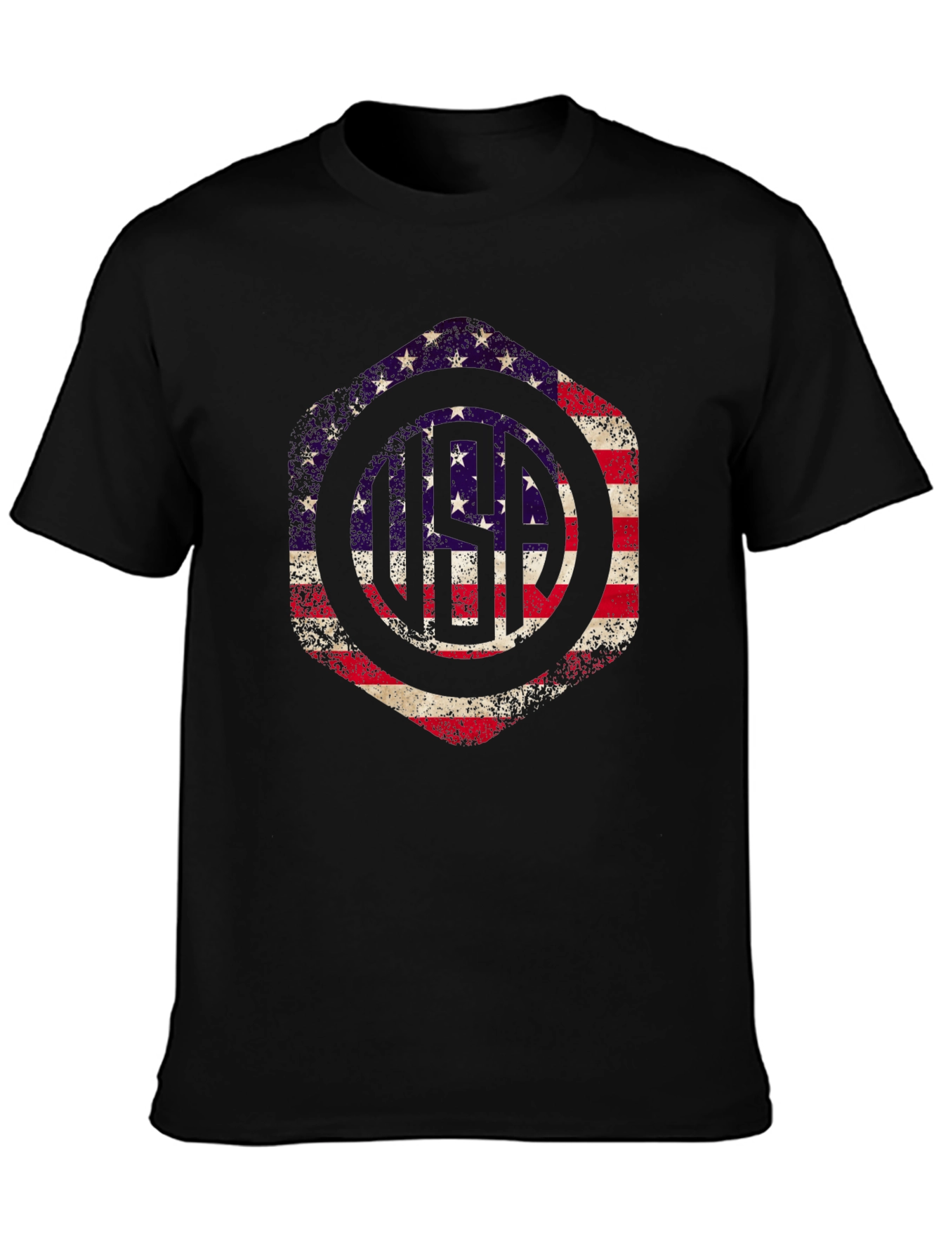 American Flag Graphic Tee - Patriotic USA Design