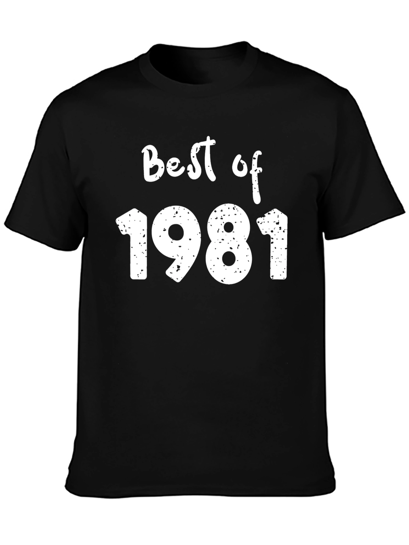 Best of 1981 Black T-Shirt - Vintage Birthday Gift