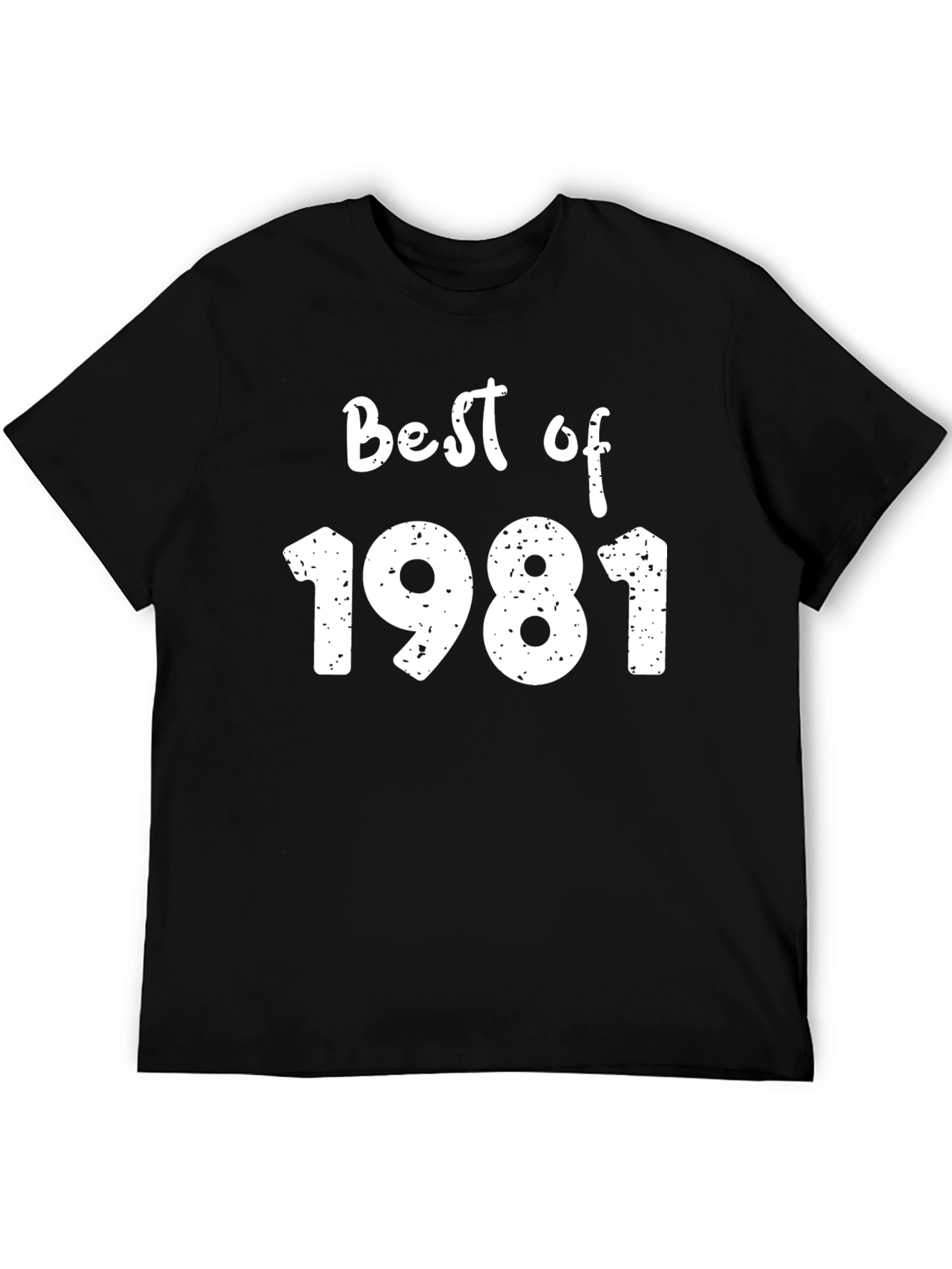Best of 1981 Black T-Shirt - Vintage Birthday Gift