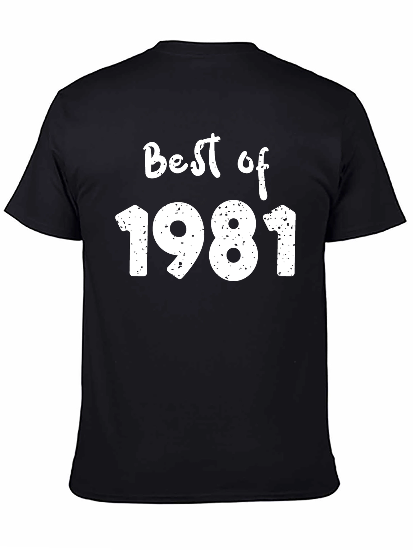 Best of 1981 Black T-Shirt - Vintage Birthday Gift