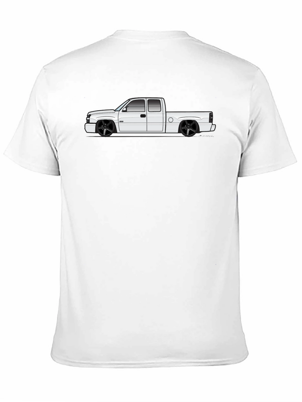 Slammed Truck Graphic Tee - Black Cotton T-Shirt