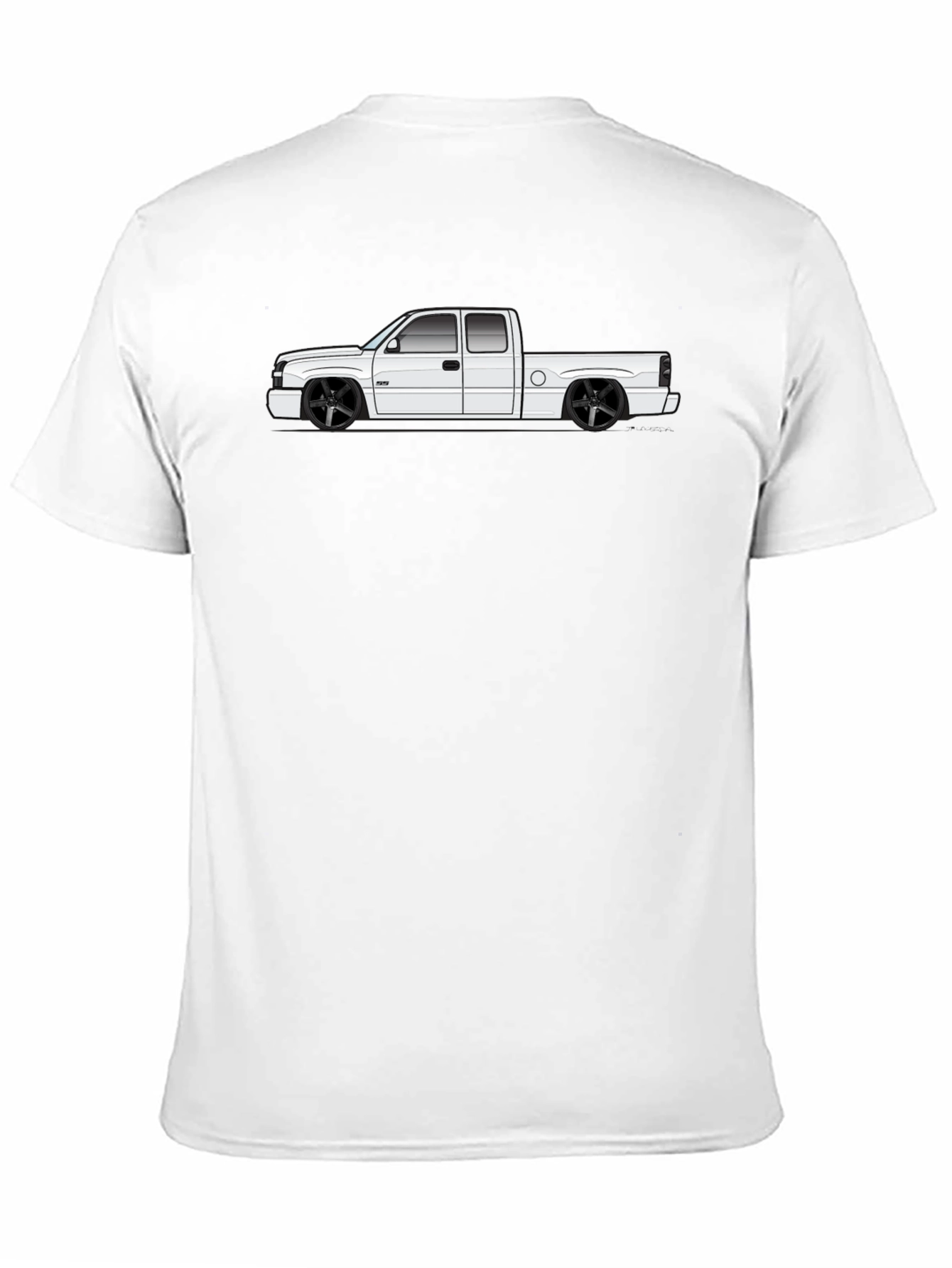 Slammed Truck Graphic Tee - Black Cotton T-Shirt