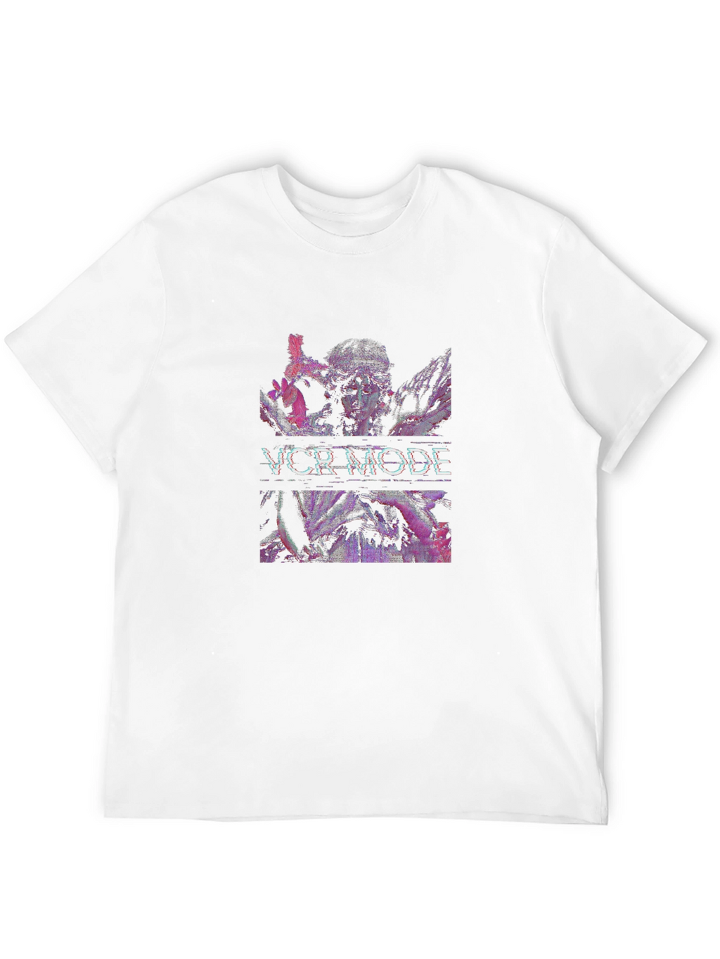 VCR Mode Graphic T-Shirt - Black