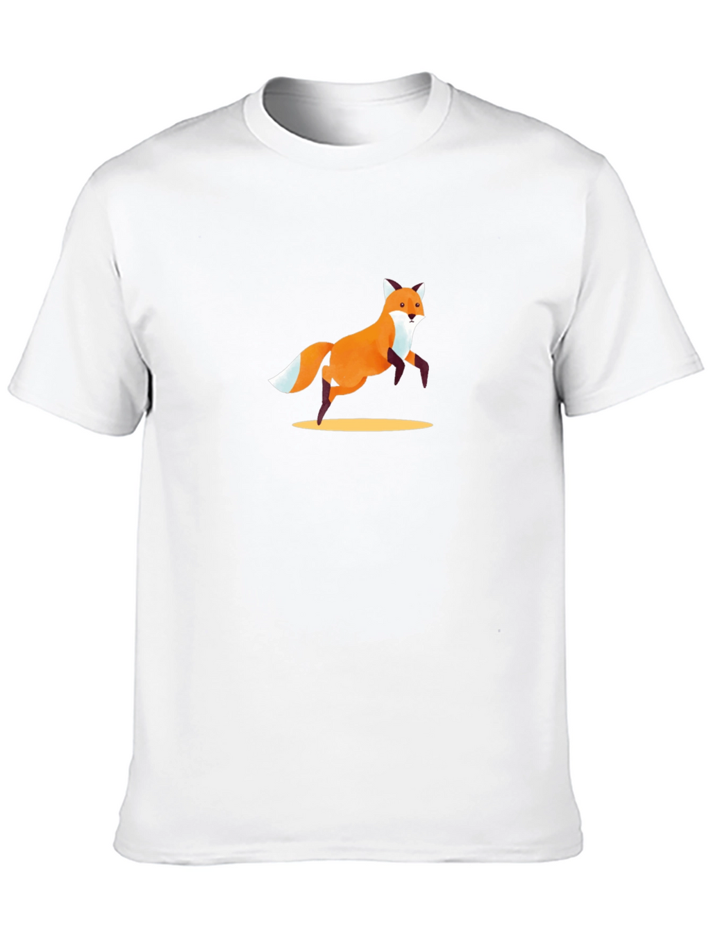 Fox Graphic Black T-Shirt - Modern Casual Tee
