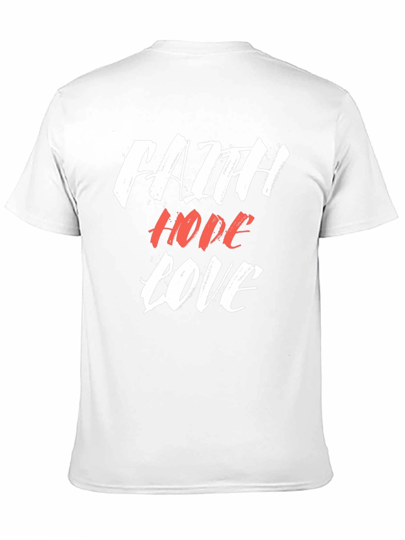 Faith Hope Love Graphic Tee - Black