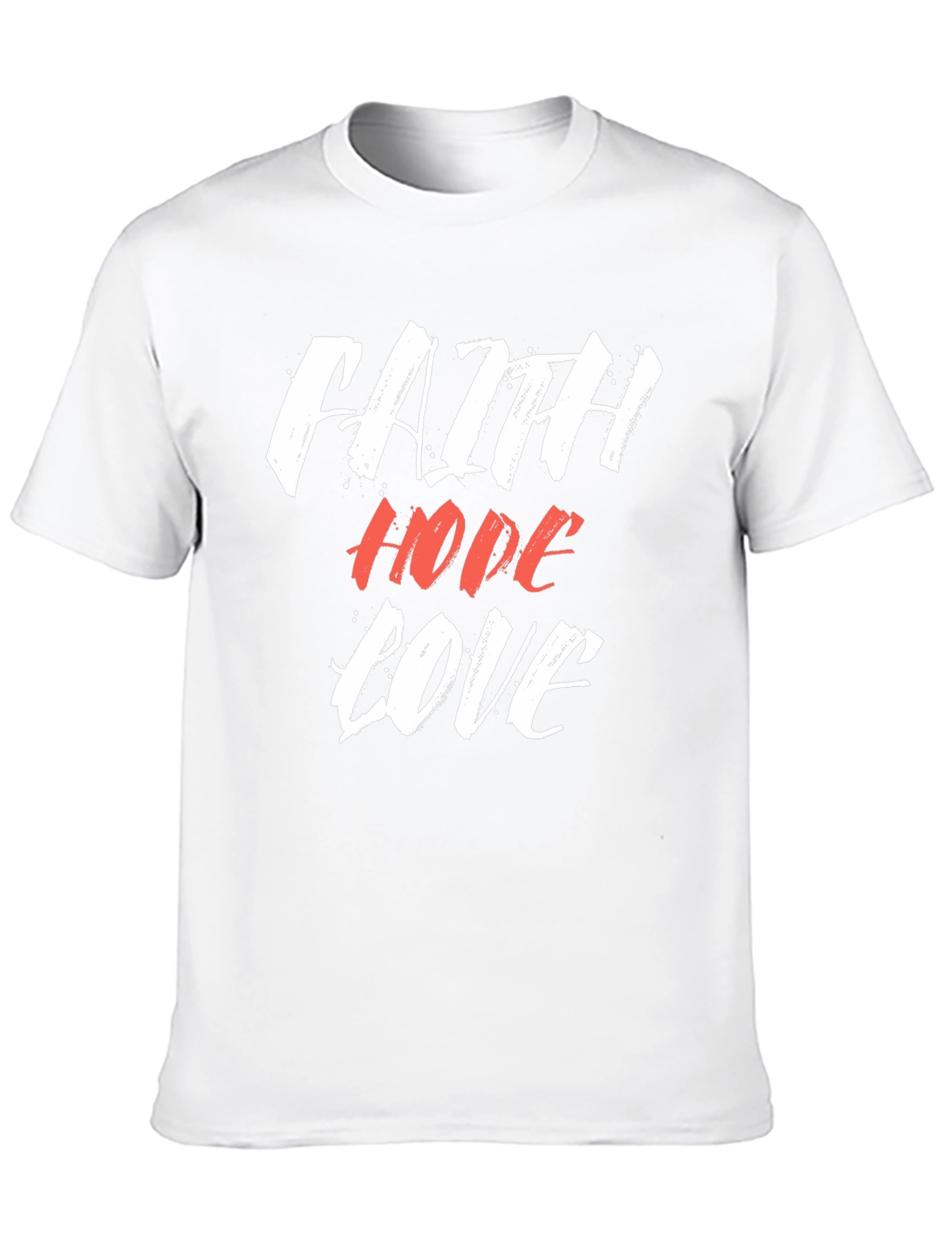 Faith Hope Love Graphic Tee - Black