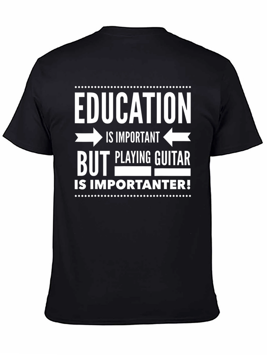 Education Important? Guitar More! Mens Graphic Tee